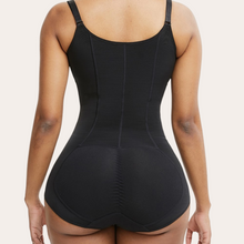 Load image into Gallery viewer, Panty Bodysuit Shapewear with Hooks and Zipper (Black)