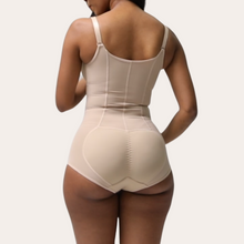 Load image into Gallery viewer, Panty Bodysuit Shapewear with Hooks and Zipper (Nude)