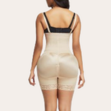 Load image into Gallery viewer, Nude skin colour women shapewear plus size belly control, waist slimming shaper with side zipper controls abdomen and lifts the buttocks easy bathroom access, removable straps