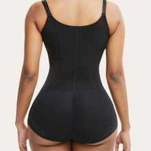 Load image into Gallery viewer, Panty Bodysuit Shapewear with Hooks and Zipper (Black)
