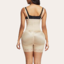 Load image into Gallery viewer, Nude skin colour women shapewear plus size belly control, waist slimming shaper with side zipper controls abdomen and lifts the buttocks easy bathroom access, removable straps
