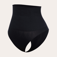 Load image into Gallery viewer, High waist thong black shapewear sizes small medium large xl body shaper tummy control panty women underwear belly control
