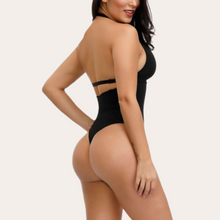 Load image into Gallery viewer, Adjustable straps bodysuit thong black sexy shapewear bodysuit faja body shaper S, M, L, XL, XXL. 3XL, Plus size petite shapewear with jeans, dresses, pants, panty shapewear
